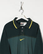 Green Nike Rugby Shirt - Medium
