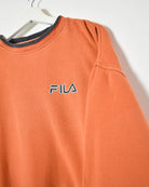 Orange Fila Sweatshirt - X-Large