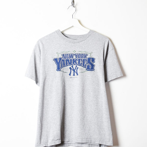 Vintage 00s Stone MLB New York Yankees T-Shirt - Medium Cotton– Domno  Vintage