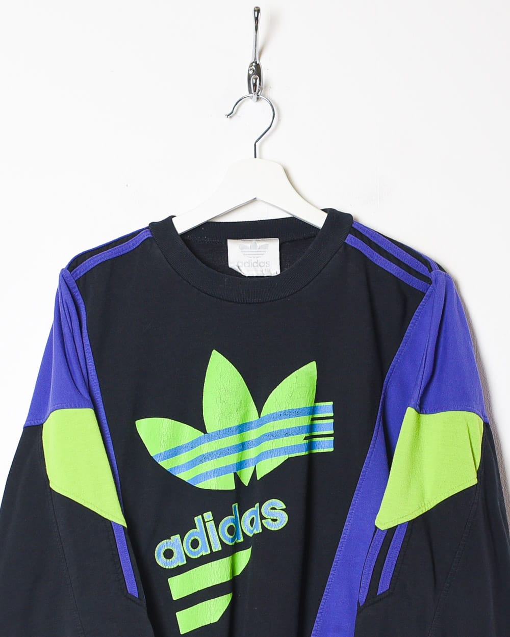 Black Adidas Graphic Sweatshirt - Small