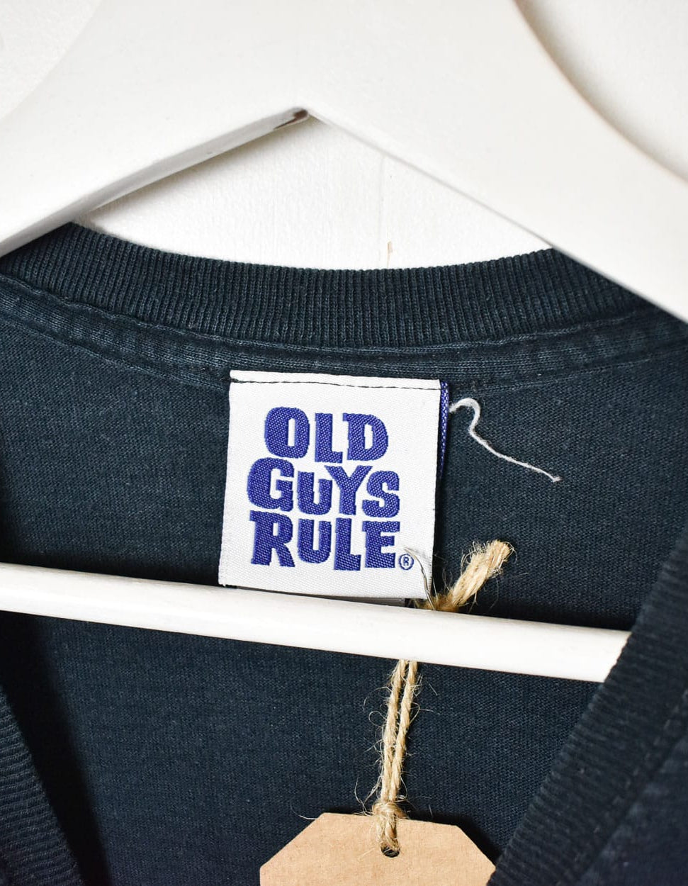 Navy Old Guys Rule Graphic T-Shirt - Large