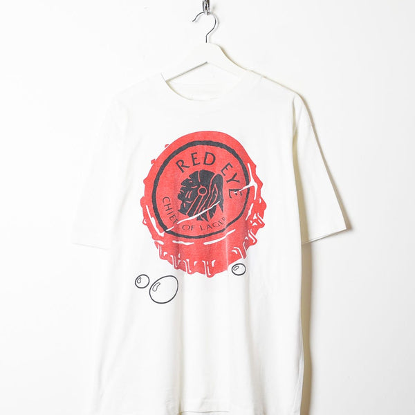 Red Chief White Printed T-Shirt