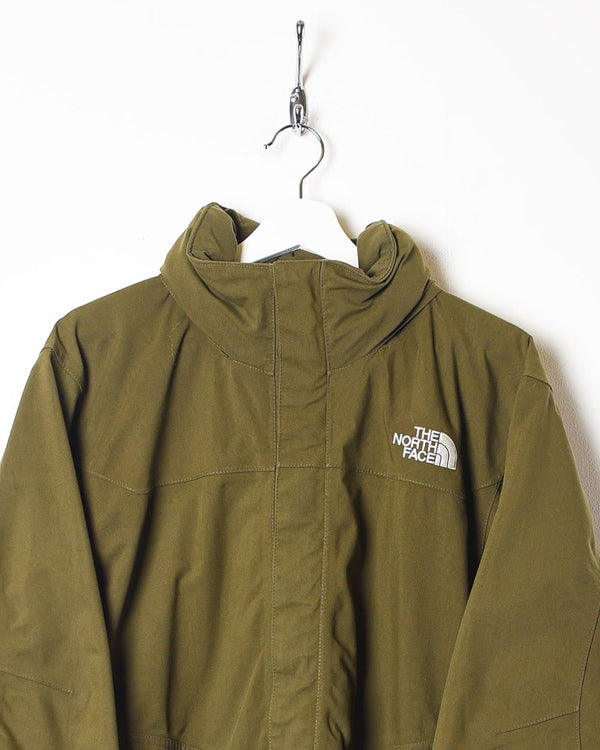 Brown The North Face Hooded HyVent Jacket - Small