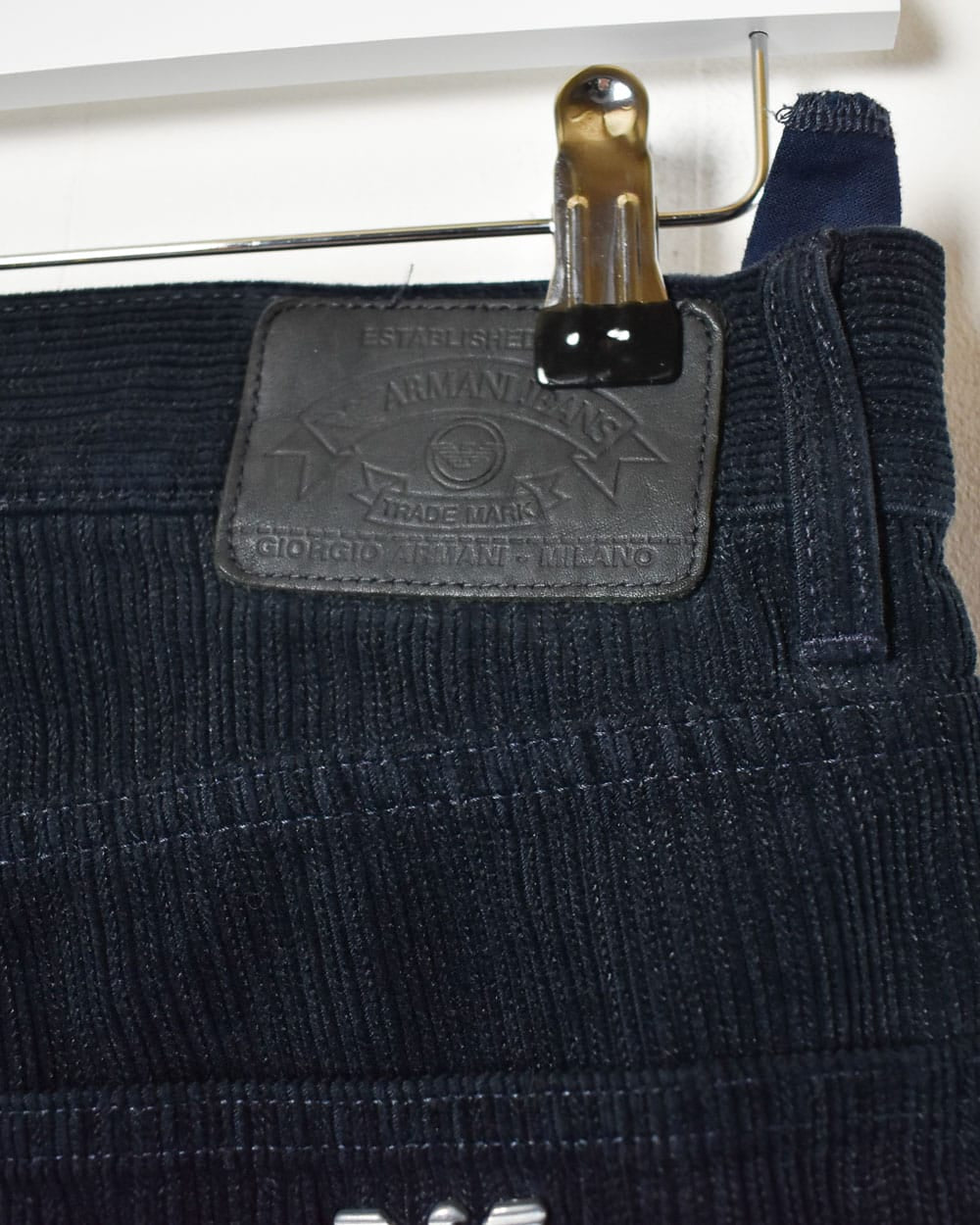 Black Armani Corduroy Jeans - W32 L32