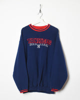 Vintage 00s Navy Pro Layer New York Yankees Sweatshirt - X-Large Cotton–  Domno Vintage