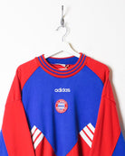 Blue Adidas Bayern Munich Warmup Sweatshirt - Large