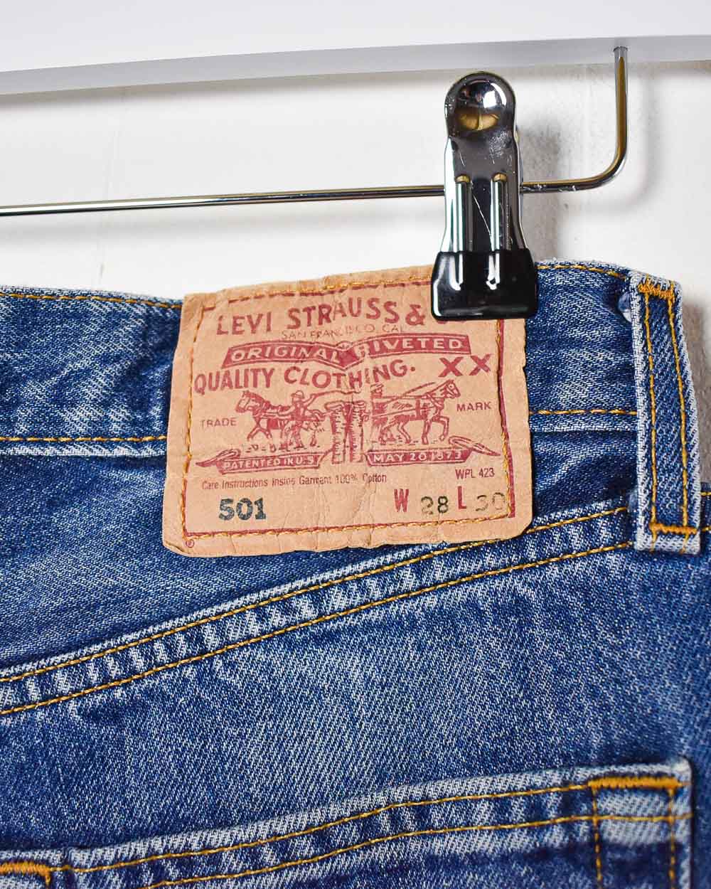 Blue Levi's 501 Jeans - W28 L30