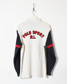 White Ralph Lauren Polo Sport 1/4 Zip Sweatshirt - Medium