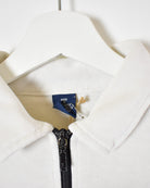 White Ralph Lauren Polo Sport 1/4 Zip Sweatshirt - Medium
