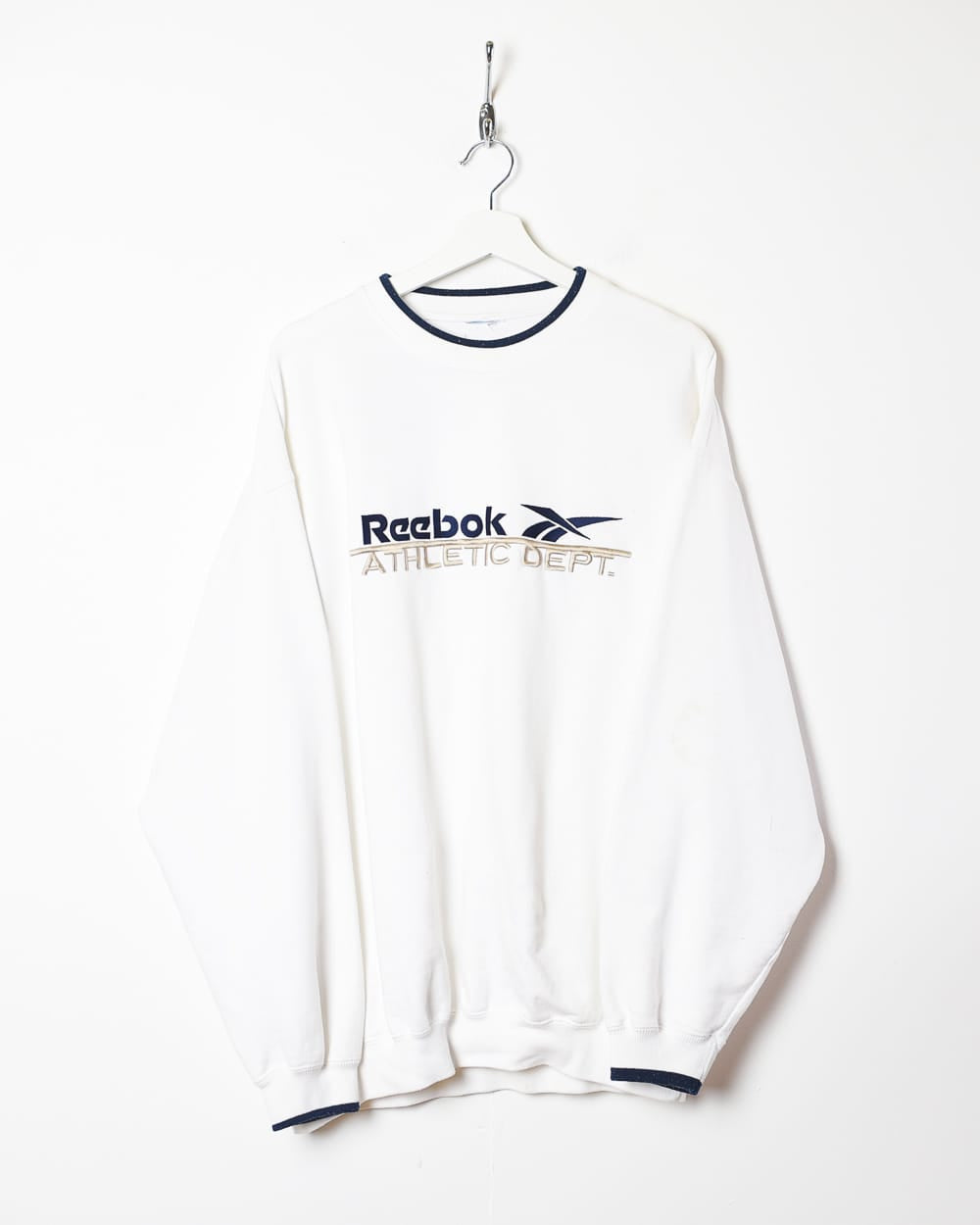 White Reebok Athletic Dept. Sweatshirt - X-Large