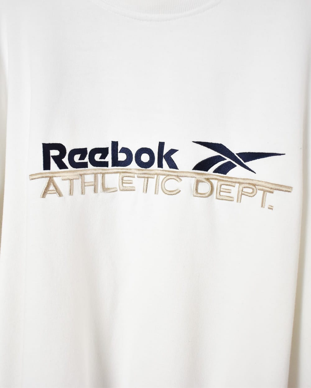 White Reebok Athletic Dept. Sweatshirt - X-Large