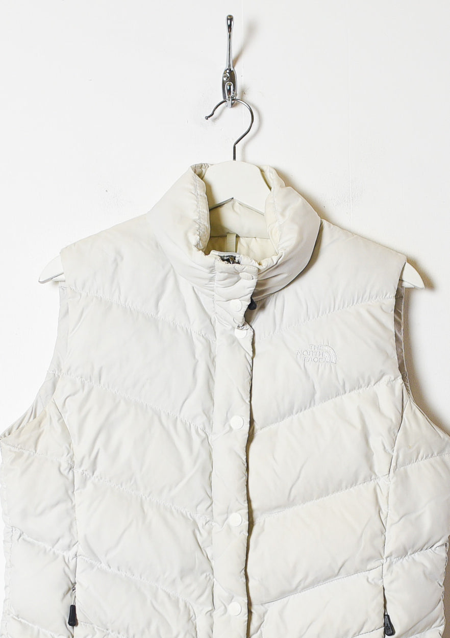 White The North Face Women's 700 Down Gilet - Large 