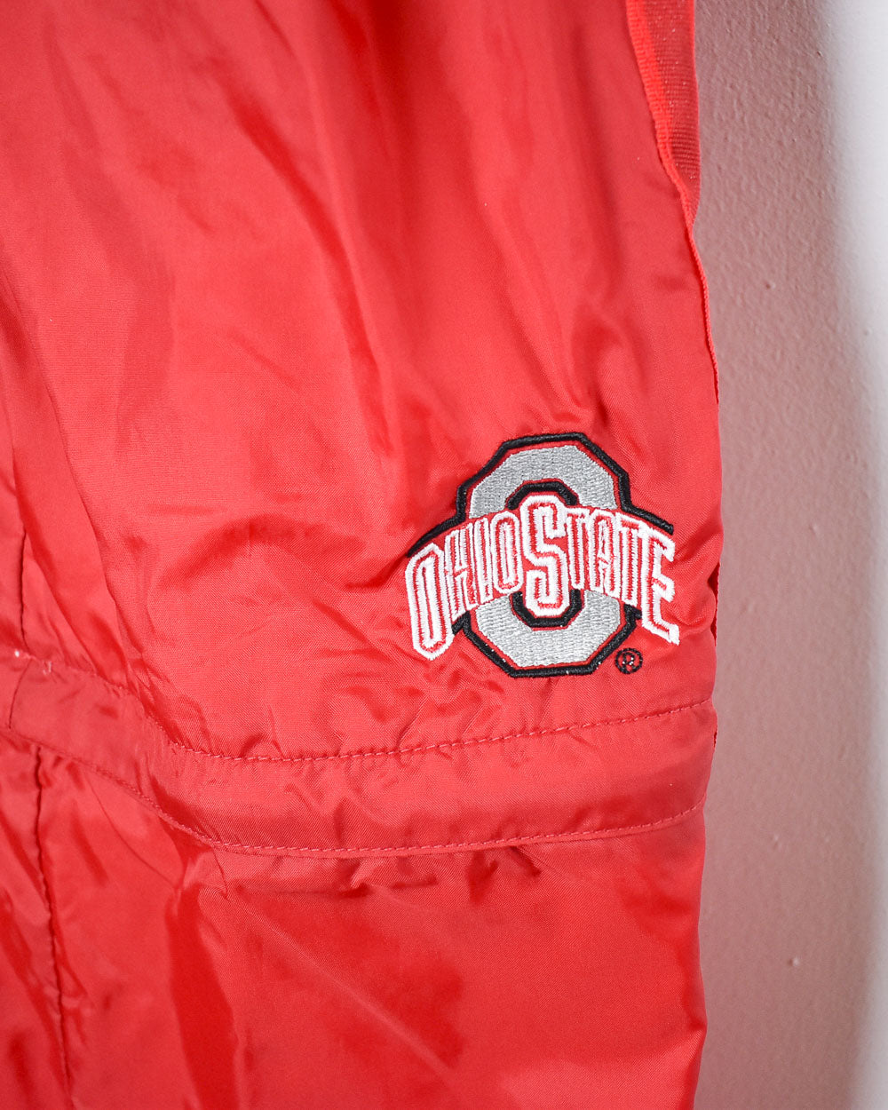 Red Nike Ohio State Zip-Off Tracksuit Bottoms - Medium