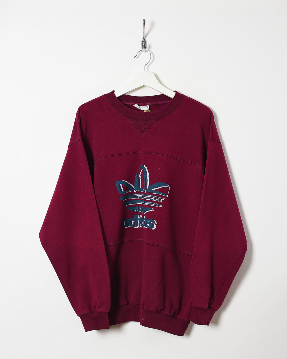 Maroon Adidas Sweatshirt - Medium