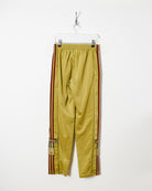 Yellow Adidas The Brand With Three Stripes Tracksuit Bottoms - W26 L29