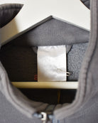 Grey Adidas Zip-Through Sweatshirt - Large