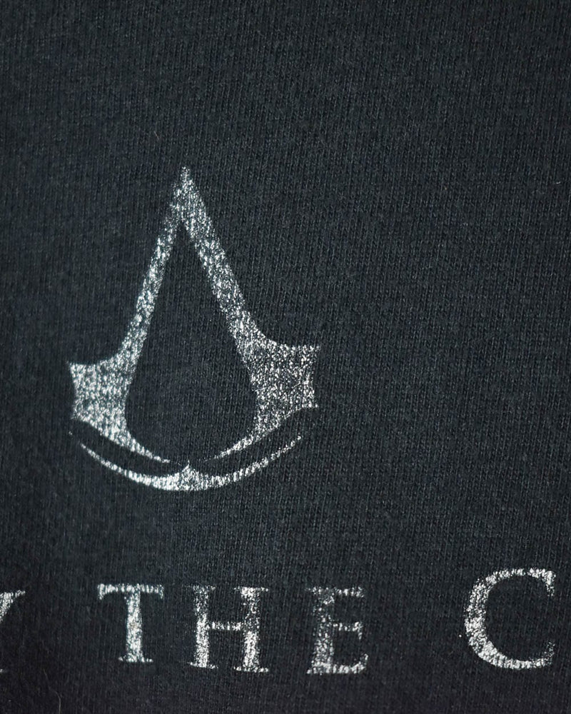 Black Assassins Creed Live By The Creed T-Shirt - Large