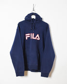 Navy Fila Hoodie - X-Large