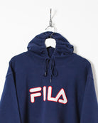 Navy Fila Hoodie - X-Large