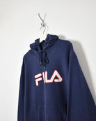 Navy Fila Hoodie - X-Large