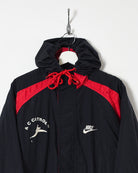 Black Nike Hooded Winter Coat -  Large