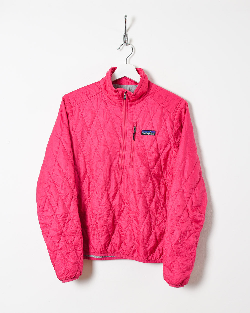 Pink Patagonia Women's 1/4 Zip Down Jacket - Small