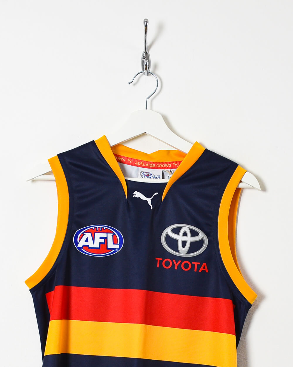 Navy Puma On-Field AFL Adelaide Crows Vest - Small