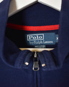 Navy Ralph Lauren 1/4 Zip Sweatshirt - X-Large