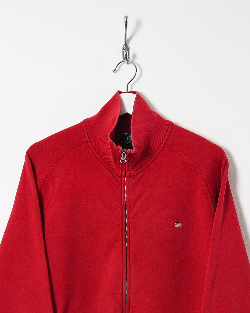 Red Ralph Lauren Polo Jeans Zip-Through Sweatshirt - Medium