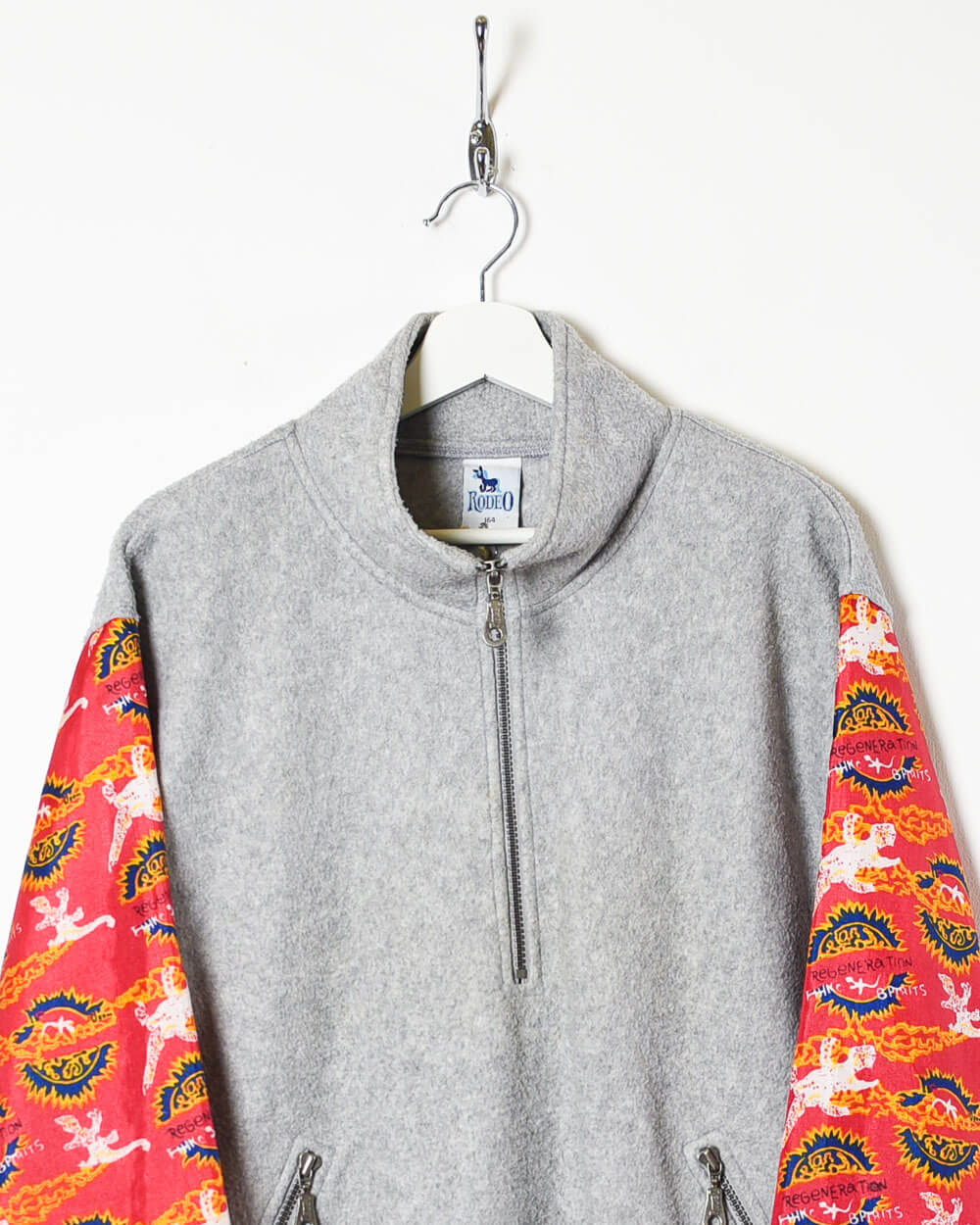 Stone Rodeo 1/4 Zip Patterned Fleece - Small