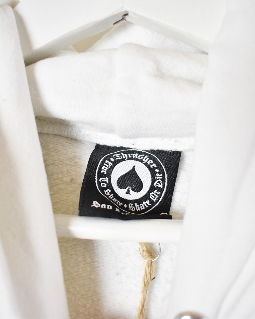 White Thrasher Magazine Hoodie - Small