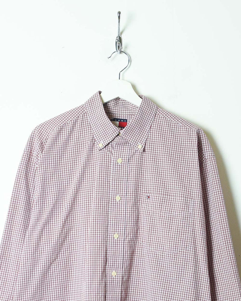 Red Tommy Hilfiger Checked Shirt - Large