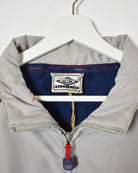 Stone Umbro 1/4 Zip Windbreaker Jacket - X-Large