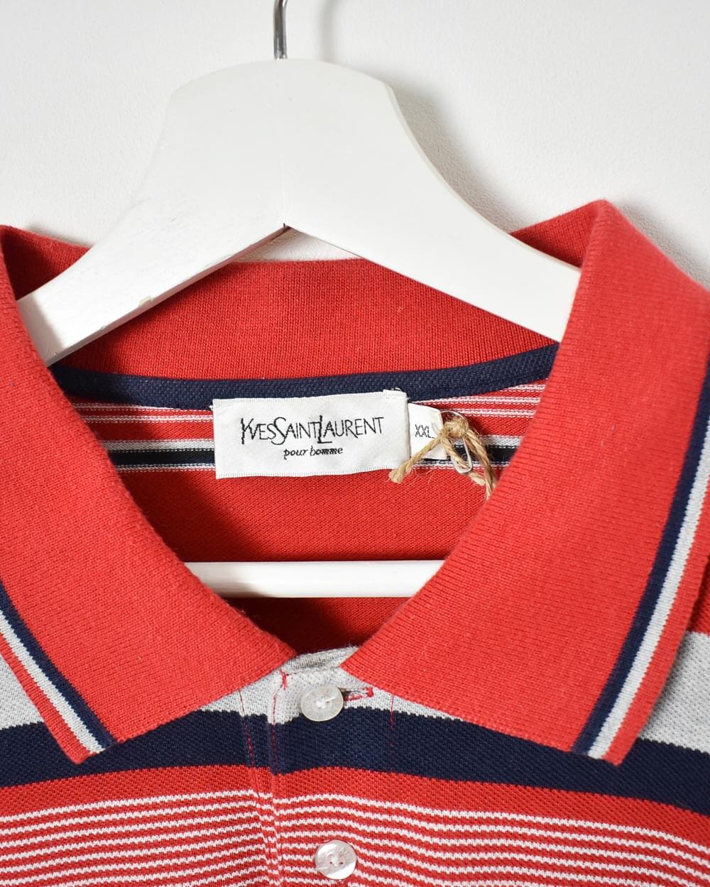 Red Yves Saint Laurent Polo Shirt - X-Large
