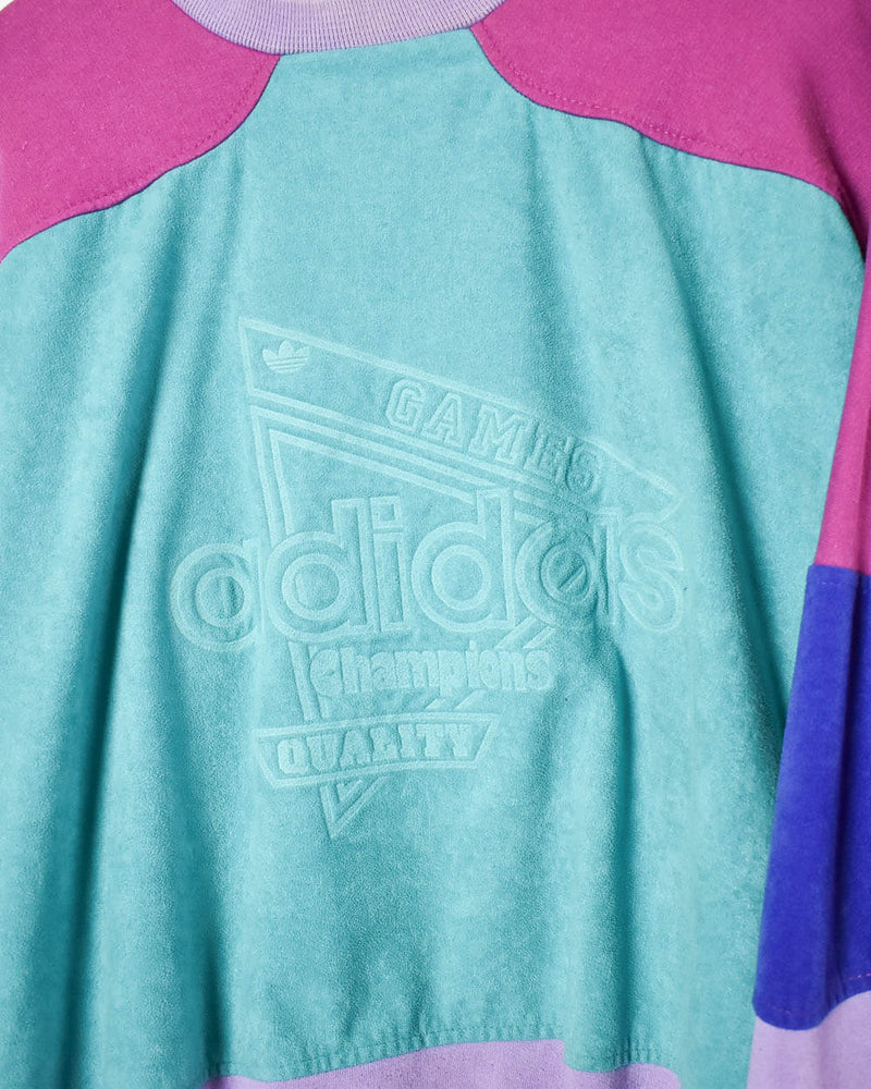 Blue Adidas Champions Sweatshirt - Small