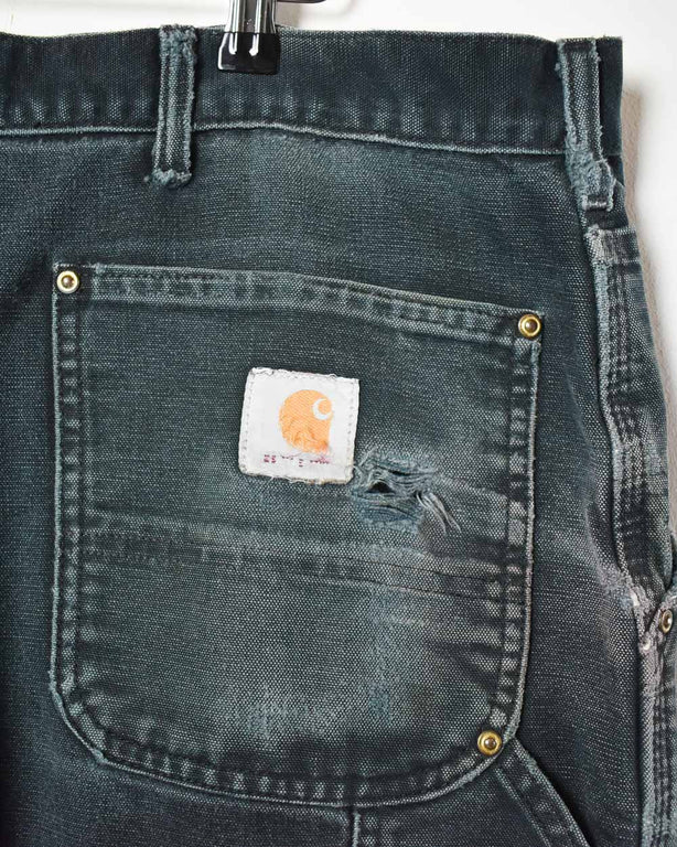 Black Carhartt Double Knee Carpenter Jeans - W40 L32