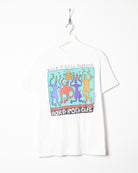 White Hard Rock Café Rock N' Roll Forever Keith Haring T-Shirt - Small