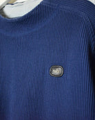 Navy Nike Corduroy Sweatshirt - Small