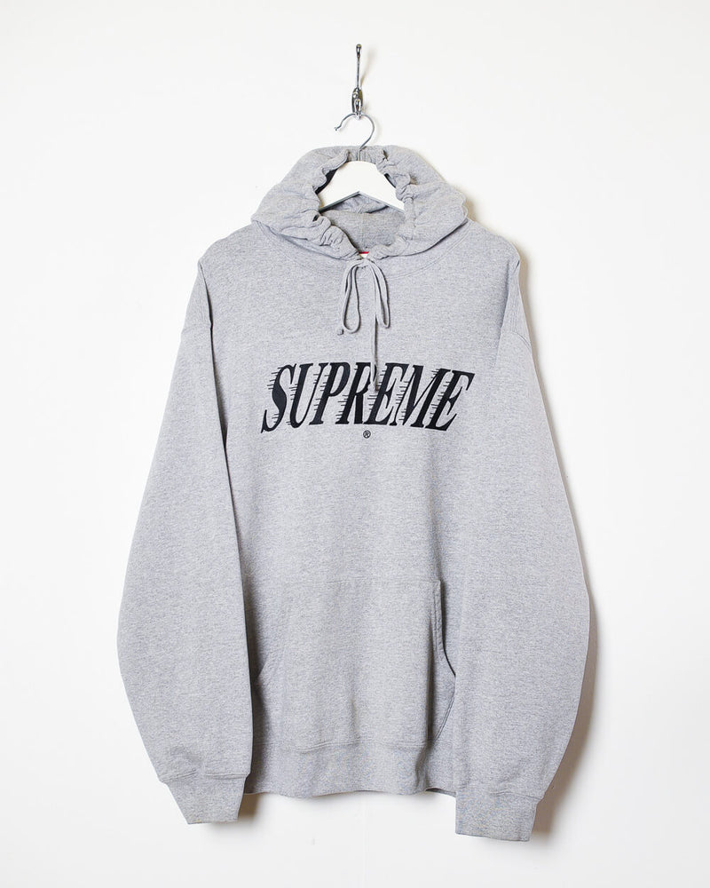 Vintage 10s+ Stone Supreme Crossover Hoodie - X-Large Cotton