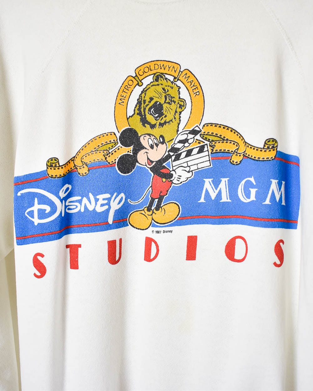 White Disney X MGM Studios 80s Sweatshirt - Small