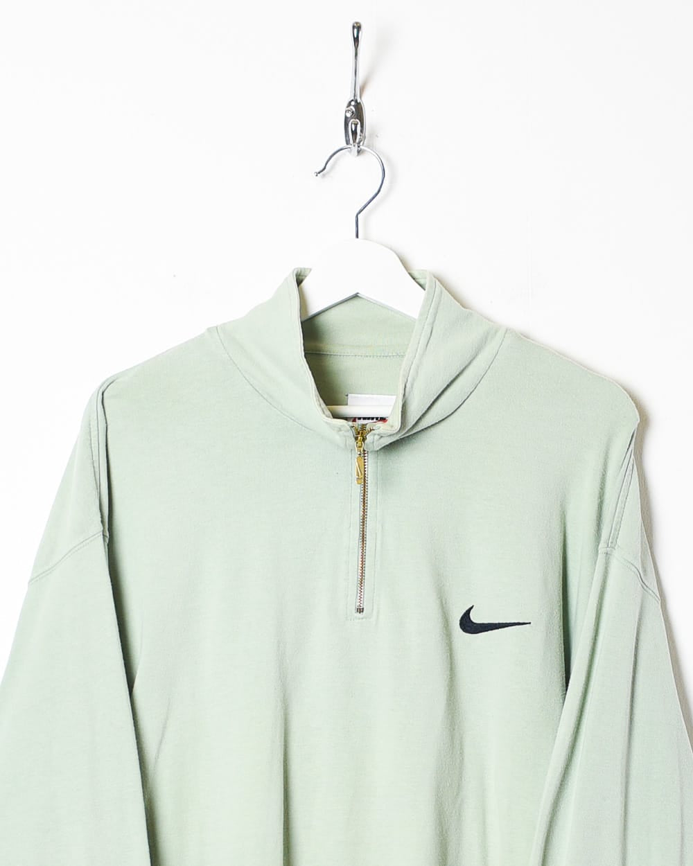 Green Nike 1/4 Zip Sweatshirt - X-Large