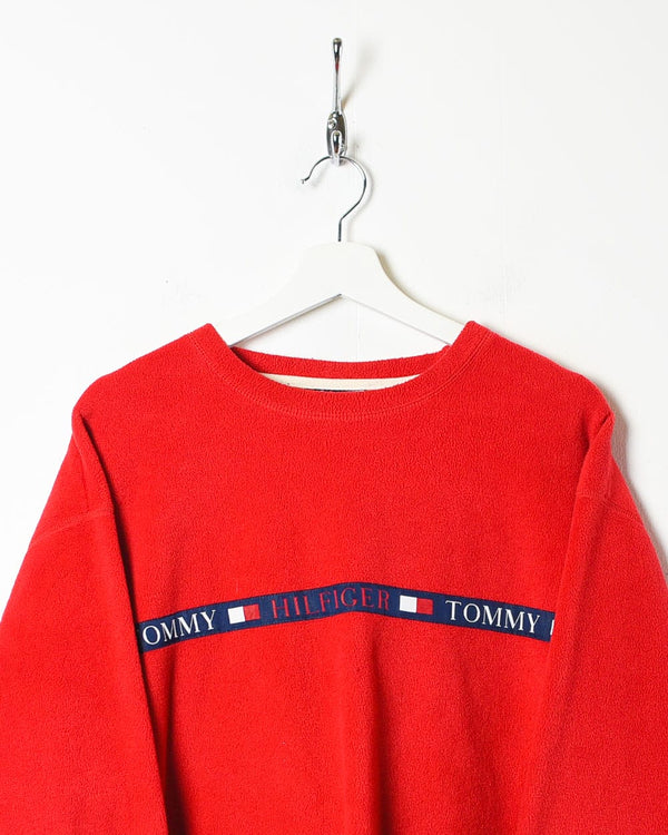 Red Tommy Jeans Pullover Fleece - Medium