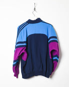 Navy Adidas Zip-Through Sweatshirt - Small