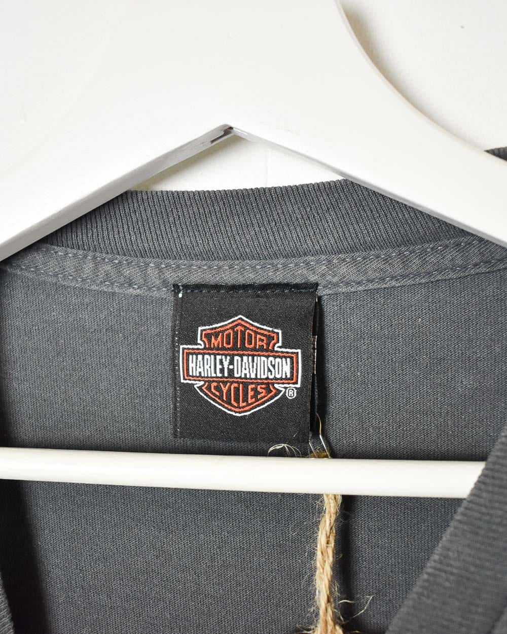 Grey Harley Davidson Honolulu Hawaii Graphic T-Shirt - XX-Large