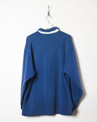 Blue Reebok 1/4 Zip Collared Sweatshirt - XX-Large