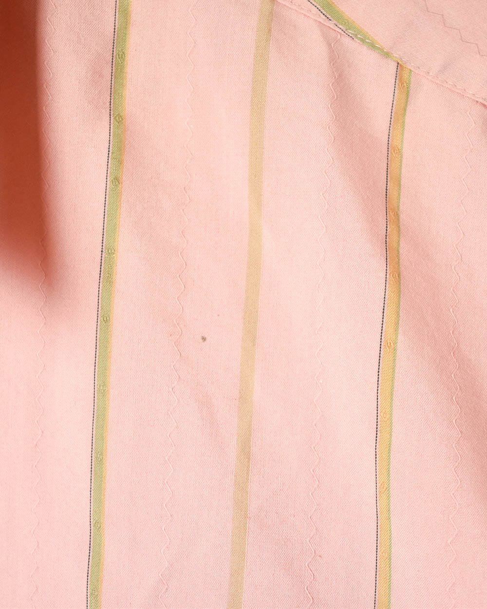 Pink Striped Short Sleeved Shirt - Large
