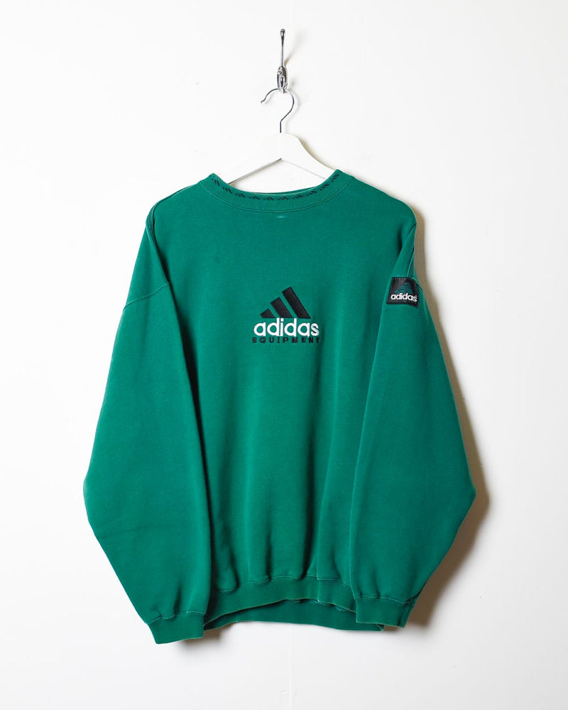 maorí pesado Comunismo Vintage 90s Green Adidas Equipment Sweatshirt - Medium Cotton mix– Domno  Vintage