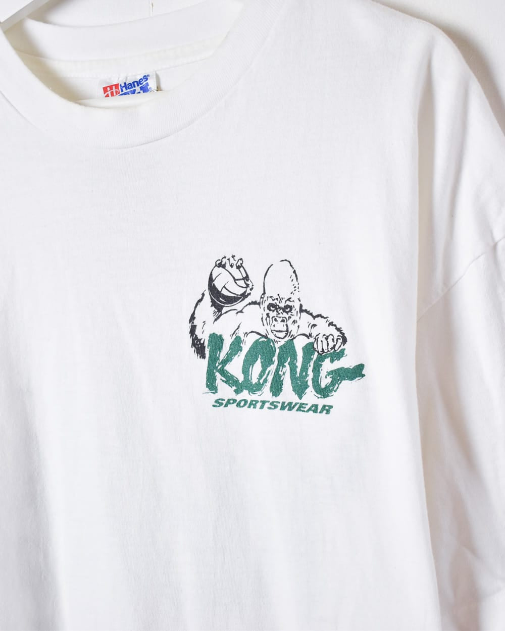 White Kong Sportswear Single Stitch T-Shirt - X-Large
