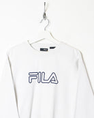 White Fila Sweatshirt - Medium