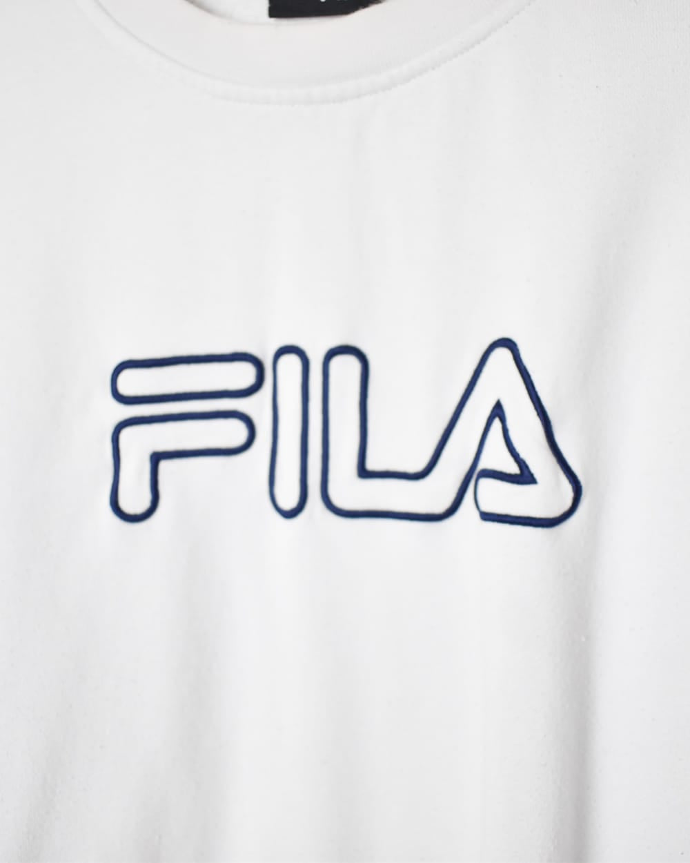 White Fila Sweatshirt - Medium